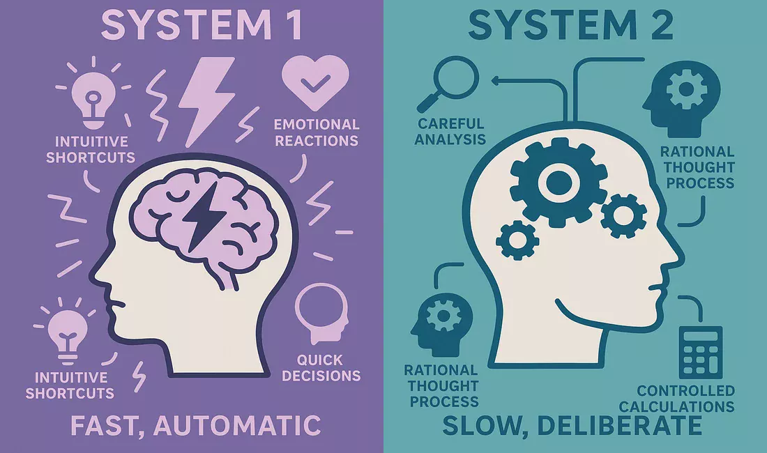 Sistema 1 versus Sistema 2 del cerebro en decisiones de apuestas seg&uacute;n Daniel Kahneman